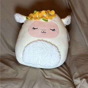 2021 Easter Squishmallow 12"Sophie The Lamb Plush with Flowers Spring Plush NWT.